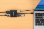 Imagen de Adaptador de USB-C PD a monitor Dual-HDMI para laptop y tablet