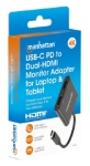 Imagen de Adaptador de USB-C PD a monitor Dual-HDMI para laptop y tablet
