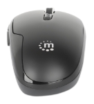 Imagen de Mouse Optico Inalambrico 6 botones Diestro 2.4G Negro