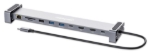 Imagen de Docking USB-C 10 ptos con MST, 2xHDMI, 3xUSB-A, USB-C, USB-C PD, RJ45, SD-micro SD