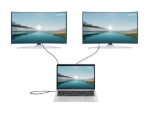 Imagen de Docking USB-C 10 ptos con MST, 2xHDMI, 3xUSB-A, USB-C, USB-C PD, RJ45, SD-micro SD
