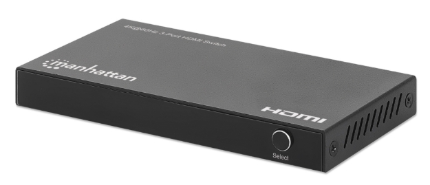 Imagen de Switch HDMI 4K@60Hz, 3 entradas compacto negro