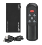 Imagen de Switch HDMI 4K@60Hz, 3 entradas compacto negro