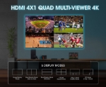 Imagen de Switch multiviewer HDMI de 4 puertos 4K
