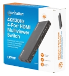 Imagen de Switch multiviewer HDMI de 4 puertos 4K