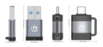 Imagen de Kit de adaptadores USB-C a USB-A y USB-A a USB-C