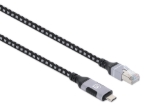 Imagen de Cable de red USB-C a RJ-45 Gigabit Ethernet, 2 m