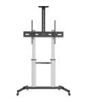 Imagen de Soporte TV tipo Carro 100 kg, 60 a 80", Aluminio