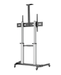 Imagen de Soporte TV tipo Carro 100 kg, 60 a 80", Aluminio