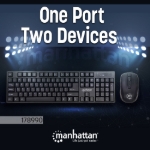 Imagen de Teclado y mouse óptico inalambrico, combo
