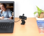 Imagen de Camara Web Full HD USB Rotacion 360 Negra