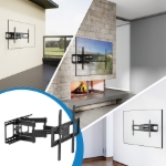 Imagen de Soporte TV p/pared 50kg, 37" a 90", exteriores, articulado