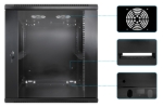 Imagen de Gabinete 19" Mural Ensamblado 12U 600x600