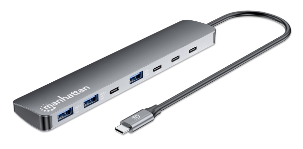 Imagen de Hub de 7 puertos 10G/5G USB-C / USB-A 4+3 con Power Delivery