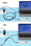 Imagen de Cable de carga USB-C doble 100 W, 2 m (7 ft)
