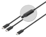 Imagen de Cable de carga USB-C doble 100 W, 2 m (7 ft)